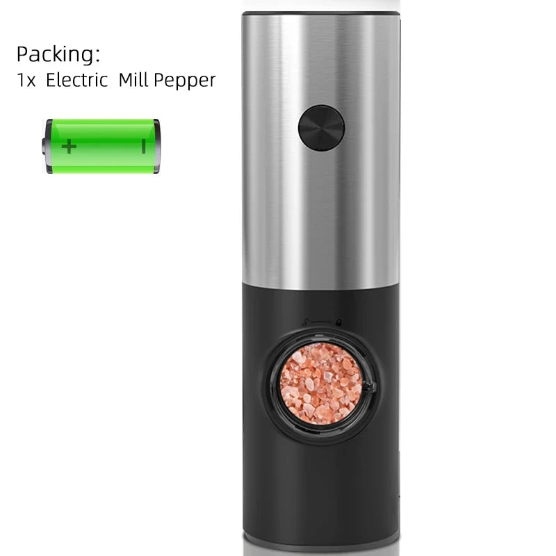 Electric Salt and Pepper Grinder Set