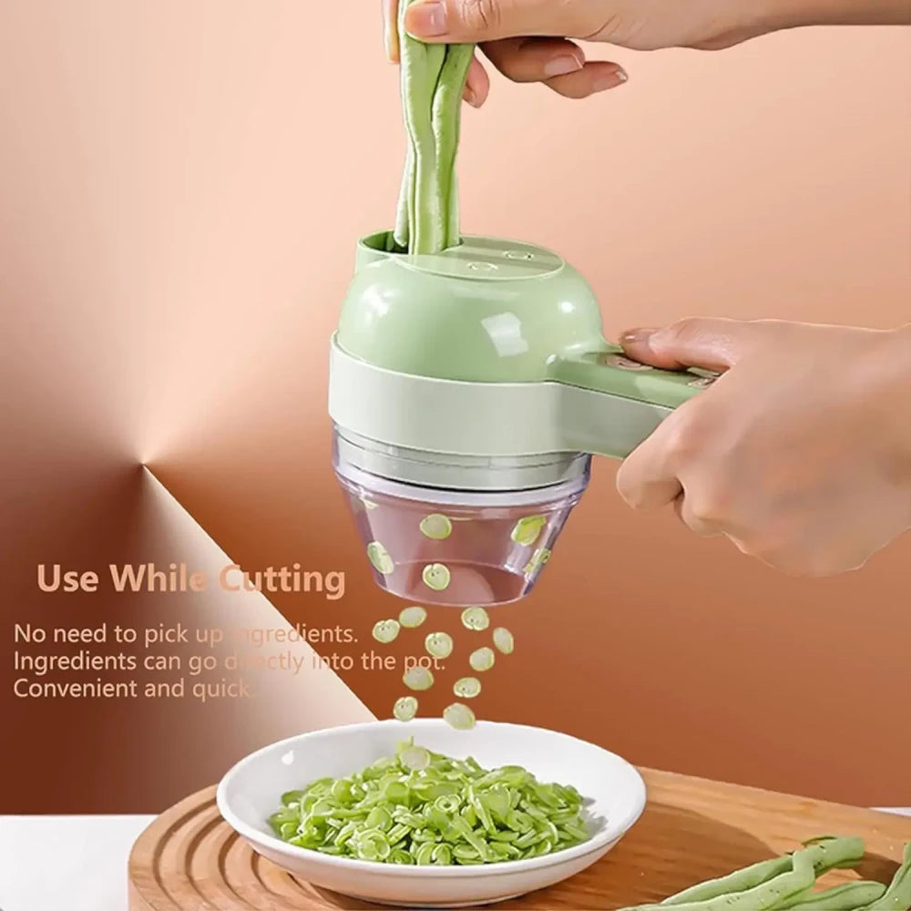 4-in-1 Electric Vegetable Cutter Set