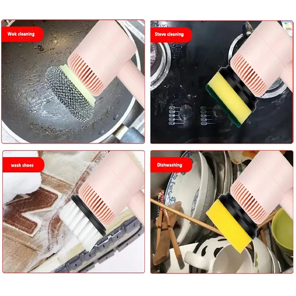 Electric Cleaning Brush Set